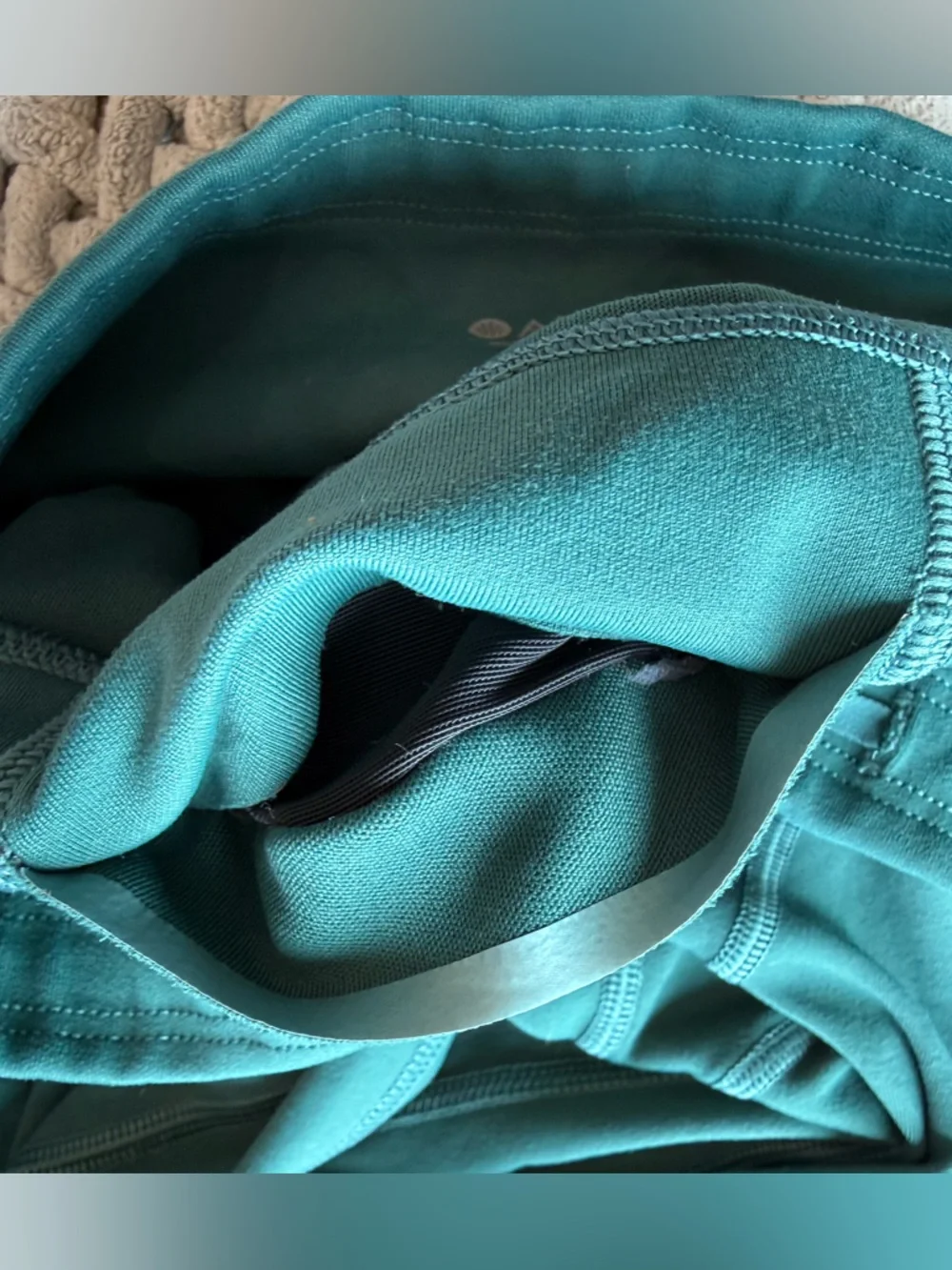 Athleta | Women’s All In Zippered Pocket 7/8 Leggings Teal | Small